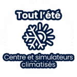 Ouvert tout l'été, centre et simulateurs climatisés.